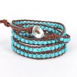 Blue Beaded Bracelet Long ..