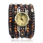 Handmade Tiger Eyes Brown Wrap Watch