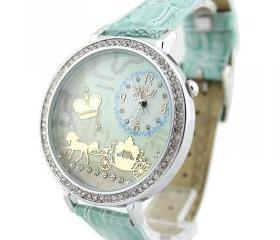 Mint Polymer Clay Horse Watch