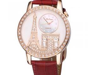 Luxury Tower Leather Watch