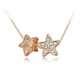 Cute Eternal Star Light Necklace with Swarovski Elements
