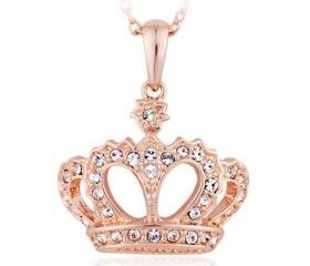 Crown Necklace with Swarovski Element